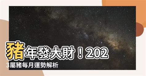 2023屬豬幸運物|2023年生肖豬運勢詳細分析